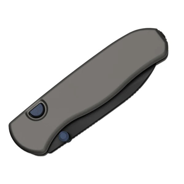 Kizer Drop Bear Zero Folding Knife Dark Gray Aluminum Handle Elmax