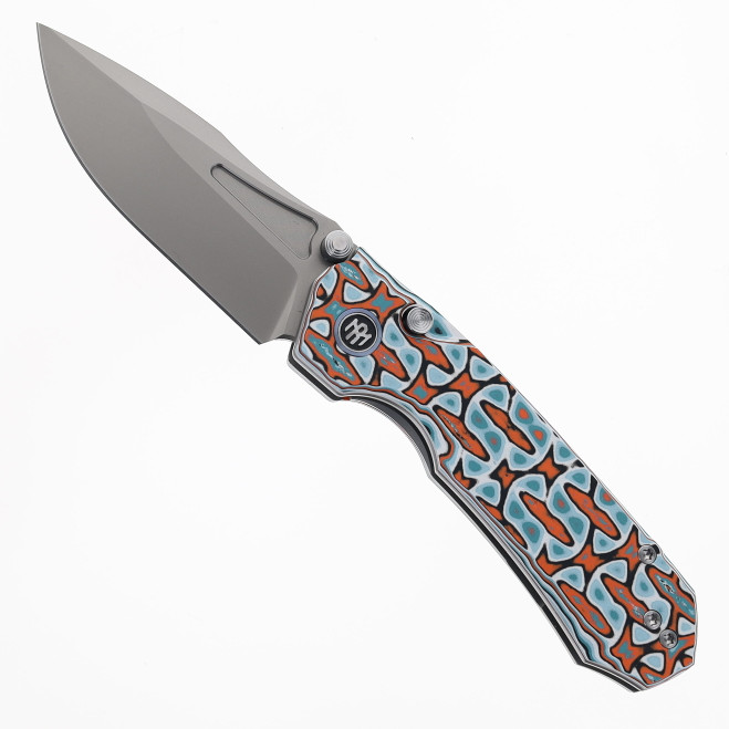 Remette RT-Rhino Folding Knife Orange, Blue & Black G10 Handle D2 Blade RNGD261