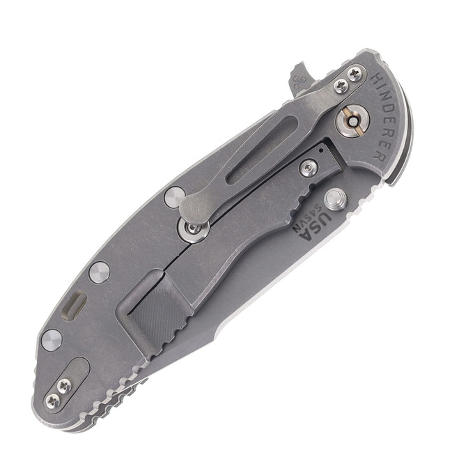 Hinderer Knives XM-24 Harpoon Spanto Blade Folding Knife Black G10
