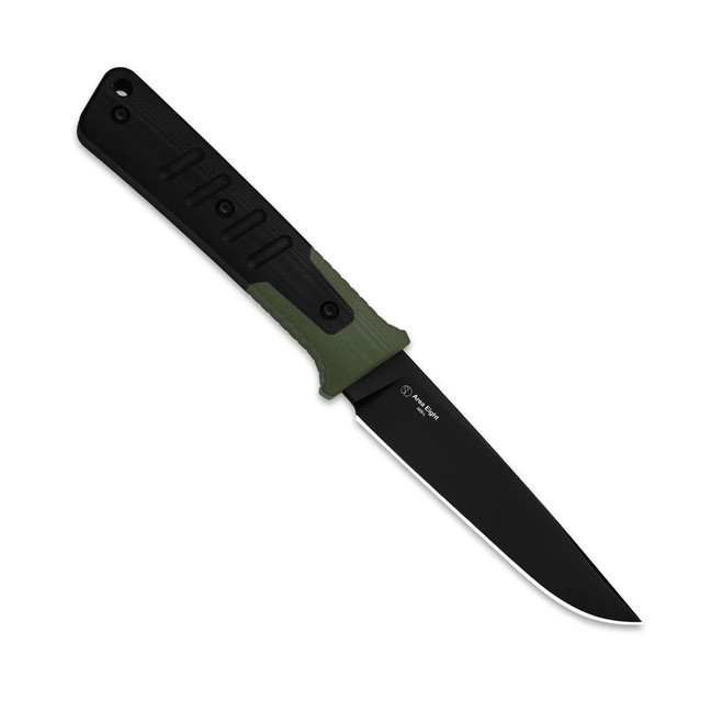 Kizer Area Eight Fixed Blade Knife Green/Black G10 Handle AEB-L