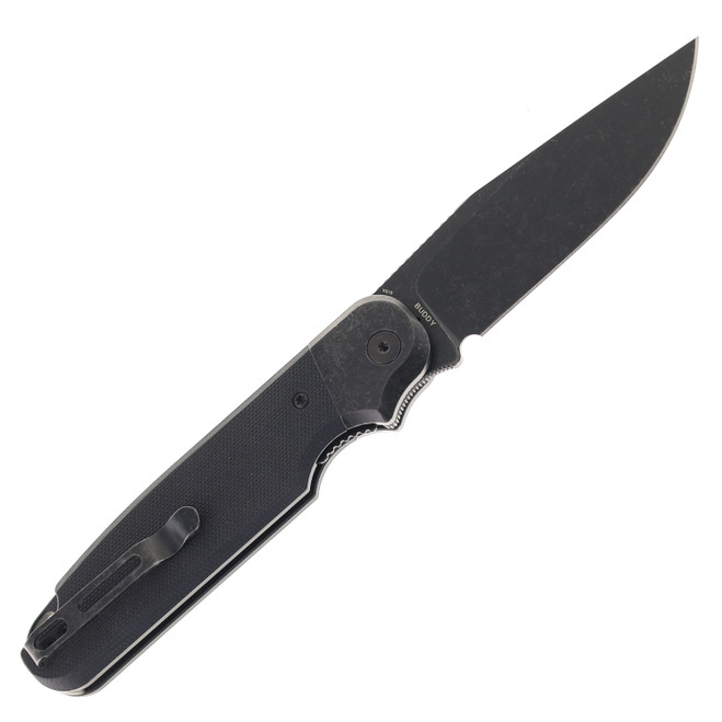 Rapax Buddy Folding Knife Black G10 Handle VG-10 Plain Edge Black