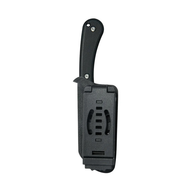 Kubey Rockhopper Fixed Blade Knife Black G10 Handle 14C28N