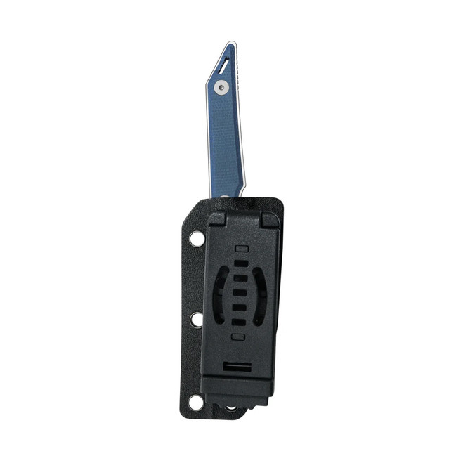 Kubey Goliath Fixed Blade Knife Denim Micarta Handle 14C28N Tanto