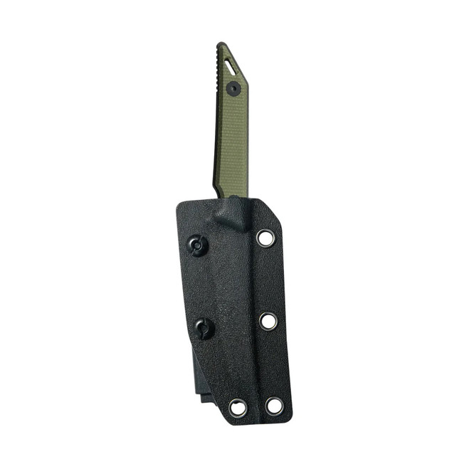 Kubey Goliath Fixed Blade Knife Green Micarta Handle 14C28N Tanto