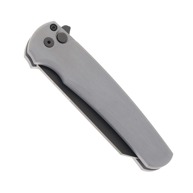 Pro-Tech Malibu 5403 Grey Button Lock Knife – MagnaCut Reverse