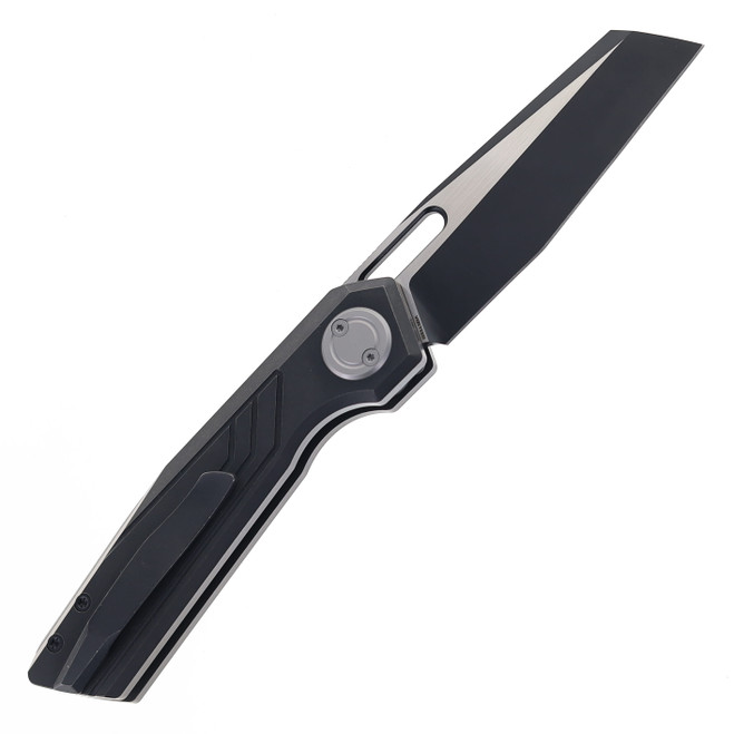 Vosteed Xeno Folding Knife Black Titanium Handle Vanax PVD & Satin