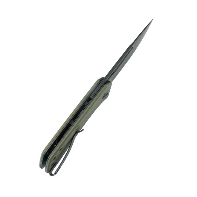 Kubey Thalia Folding Knife Green G10 Handle 14C28N Drop Point