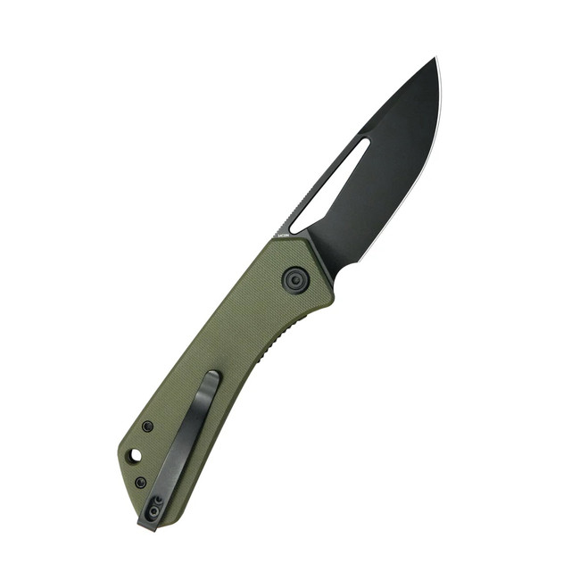Kubey Thalia Folding Knife Green G10 Handle 14C28N Drop Point
