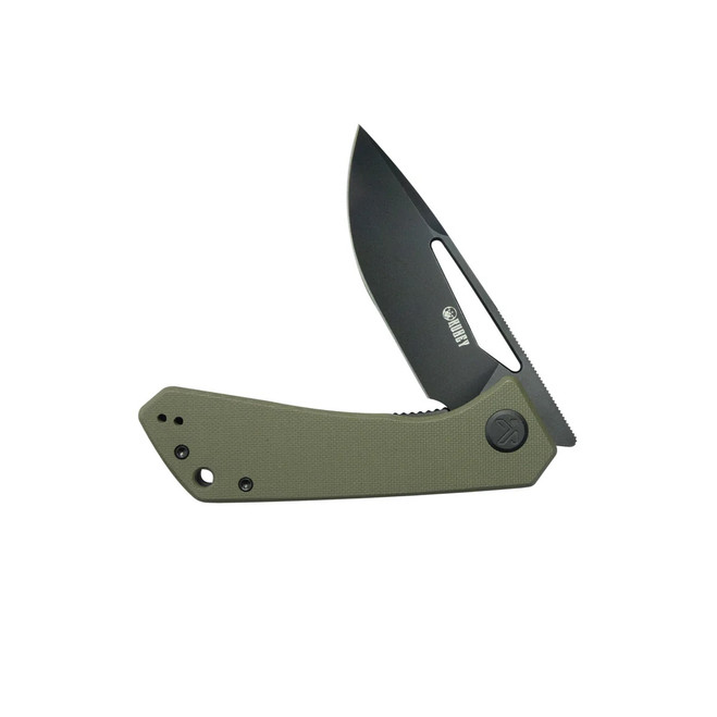 Kubey Thalia Folding Knife Green G10 Handle 14C28N Drop Point