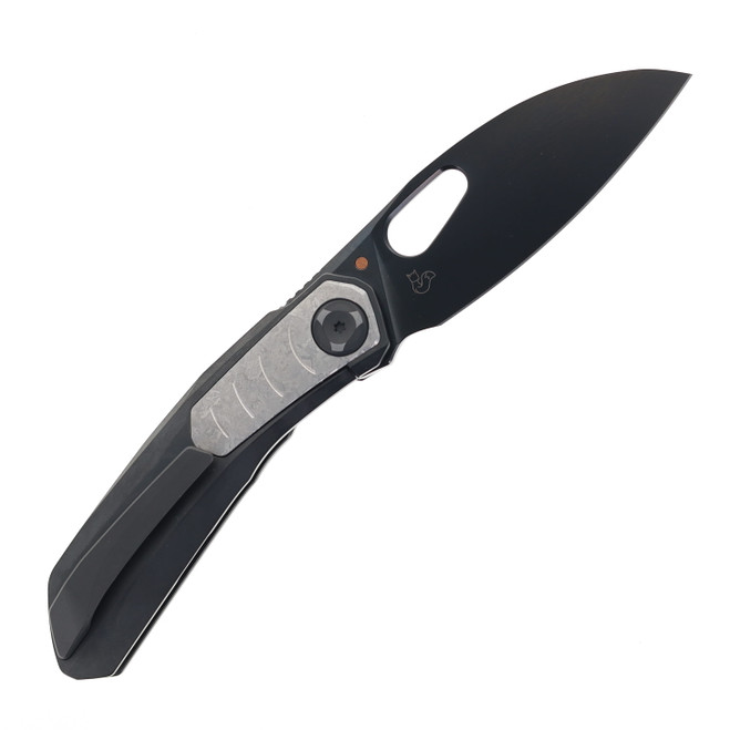 Poikilo VK Crab S3 Folding Knife Black Titanium Handle M398 Drop