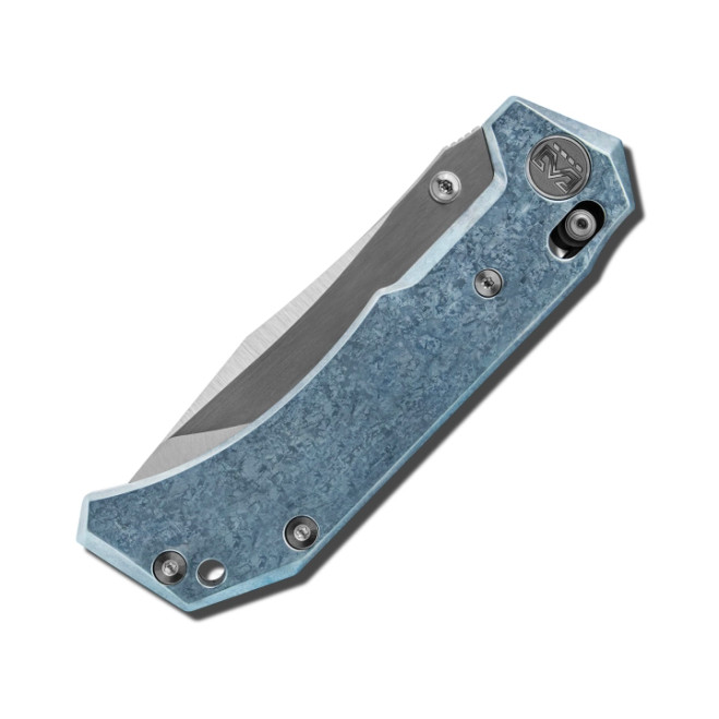 Miguron Knives Artep Folding Knife Blue Crystal Titanium Handle