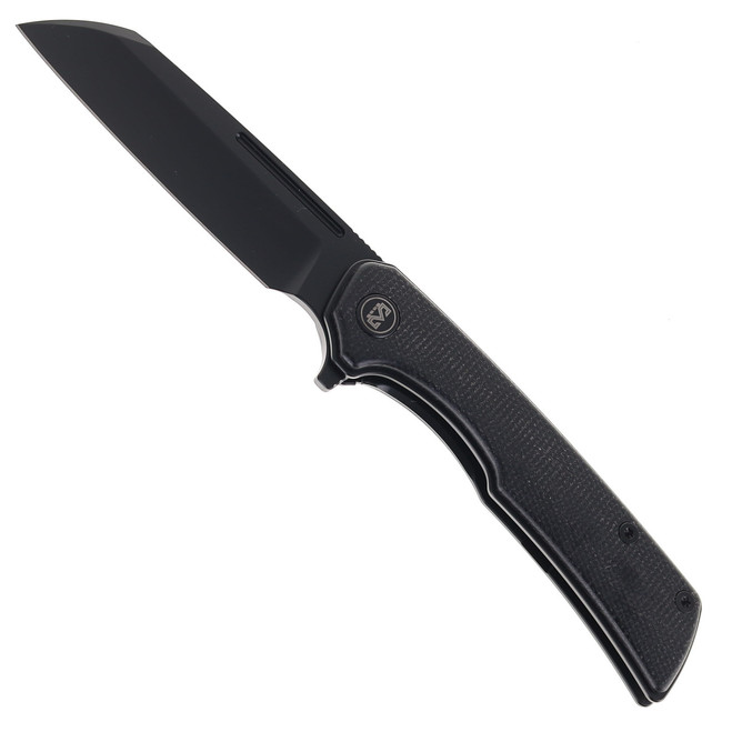 (No Box) Open Box/Returned Miguron Knives Malory Folding Knife 3.5" Satin 14C28N Blade Black Micarta Handle Folding Knife MGR-809MBK
