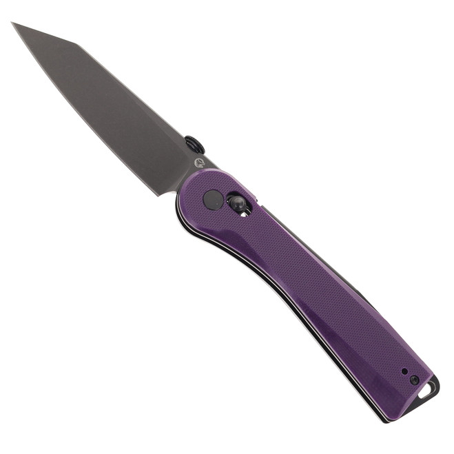 Rapax Slick Folding Knife Purple G10 Handle VG-10 Drop Point Plain Edge Black Stonewash Finish MK004-2PLBW