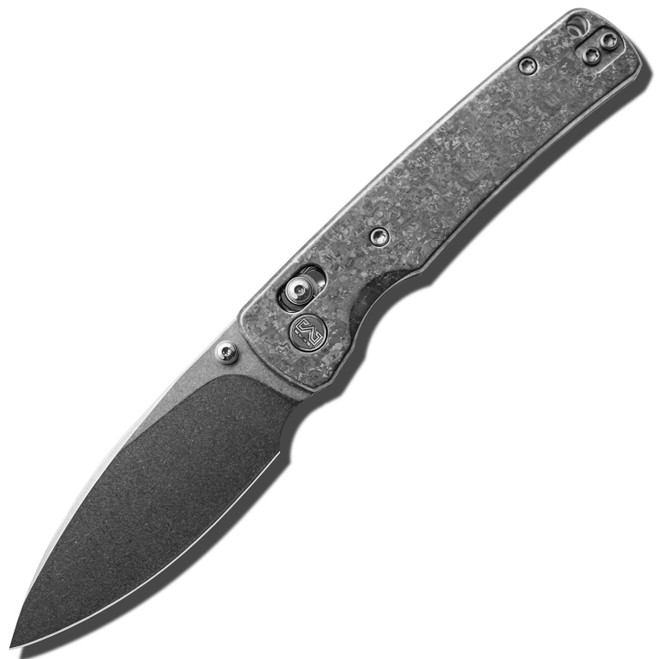 Miguron Vakor Folding Knife Gray Crystalized Titanium Handle M390 Blade MGR633ABJSR