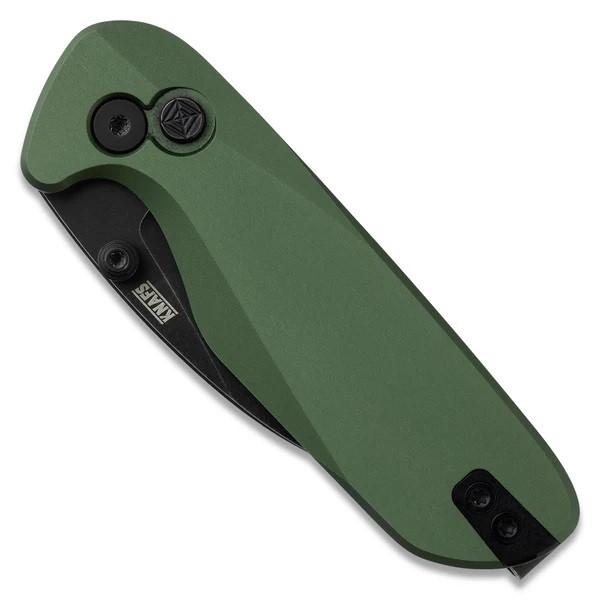 Knafs O.C.T. Folding Knife OD Green Aluminum Handle 14C28N