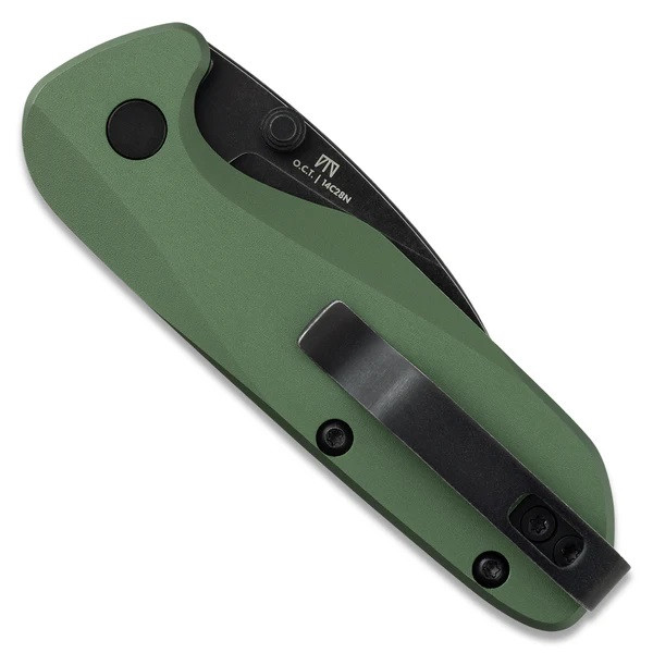 Knafs O.C.T. Folding Knife OD Green Aluminum Handle 14C28N