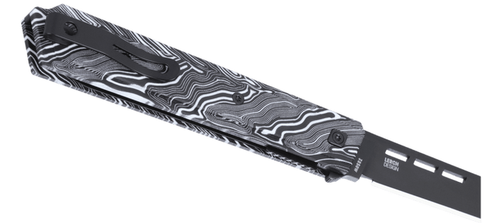 CRKT Slag Folding Knife Black Stainless Steel Handle D2 Plain Edge Black Oxide Finish 7600K