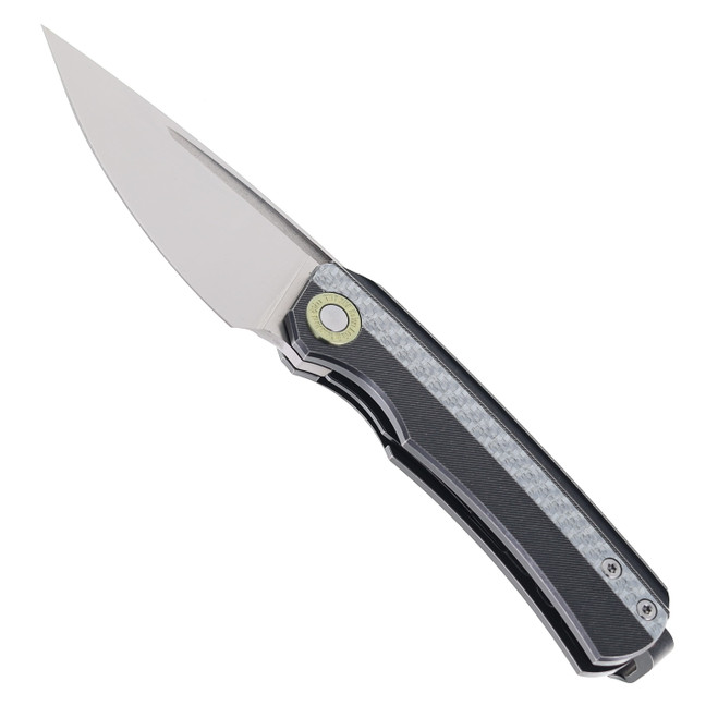 TwoSun Mazwan Mokhtar Folding Knife Titanium & Carbon Fiber Handle YJ01-V1 Steel TS494-CF