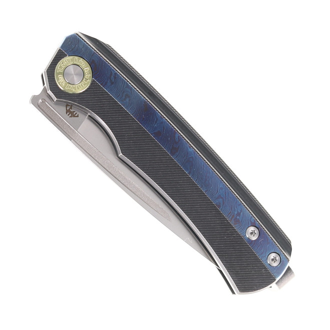TwoSun Mazwan Mokhtar Folding Knife Titanium & Timascus Handle