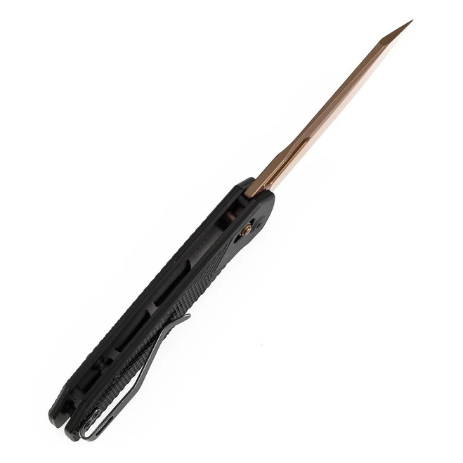 Tenable Shard Folding Knife Black Aluminum Handle 14C28N Reverse