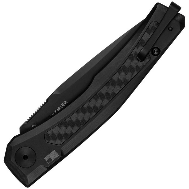 Ｍ＆M Zero Tolerance Auto Knife Black PVD Titanium/Carbon Fiber Handle
