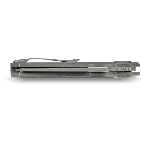 Vosteed Xeno Folding Knife Dim Gray Titanium Handle Vanax Reverse Vosteed Xeno Folding Knife Dim Gray Titanium Handle Vanax Reverse
