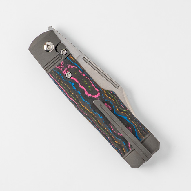 【セール】Jam or pains 眼帯シリーズ〔狼〕 Jack Wolf Gunslinger Jack Folding Knife 80'S Camo Handle S90V