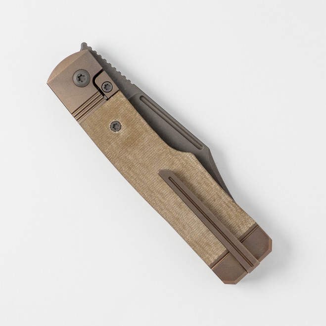 Jack Wolf Gunslinger Jack Folding Knife Green Micarta Handle S90V Jack Wolf Gunslinger Jack Folding Knife Green Micarta Handle S90V