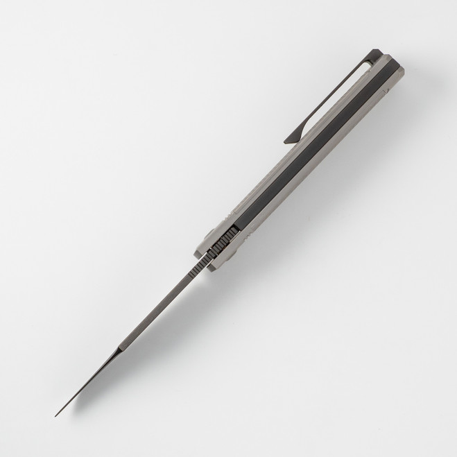 オーダー Jack Wolf Gunslinger Jack Folding Knife Titanium Cross Hatch