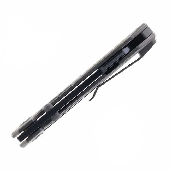 TacKnives Intruder Folding Knife Dark Gray Bead Blast Titanium