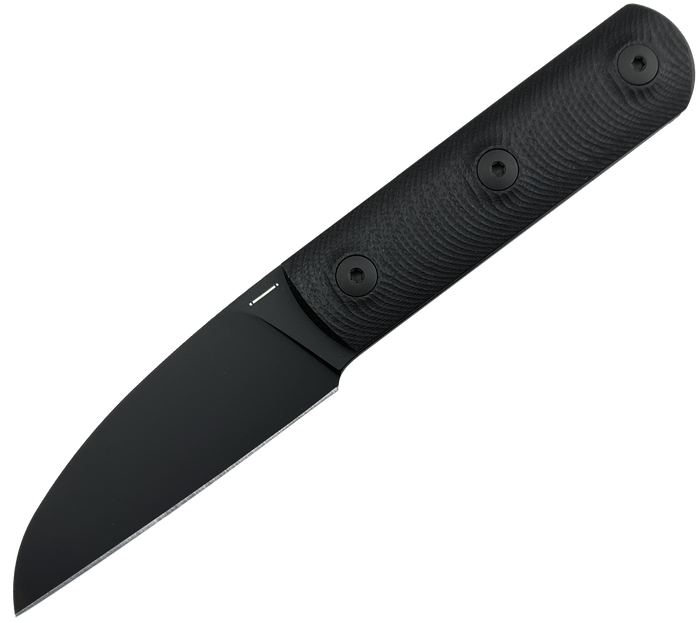Straight Line Ally Fixed Blade Black G10 Handle M390 Plain Edge Black PVD Finish AL-GBKD