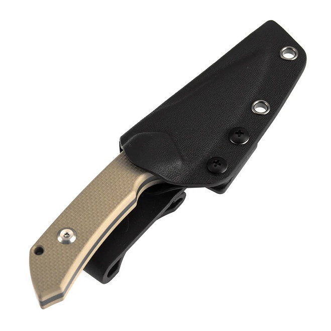 Kansept Fenrir Fixed Blade Knife Light Sand G10 Handle D2