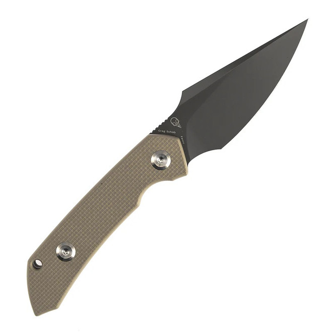 ラン Kansept Fenrir Fixed Blade Knife Light Sand G10 Handle D2