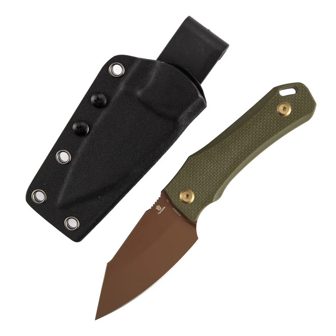 Tenable Loki Fixed Blade Knife Olive Green G10 Handle D2 Plain