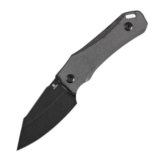 Tenable Loki Fixed Blade Knife Black Micarta Handle D2 Plain Edge Blackwash Finish G1058A4