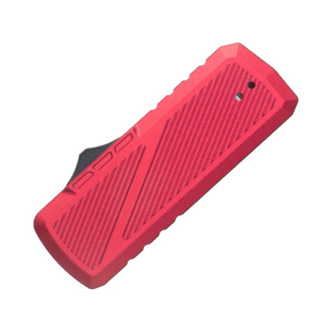 TacKnives Zipper OTF Automatic Utility Knife Red Aluminum Handle