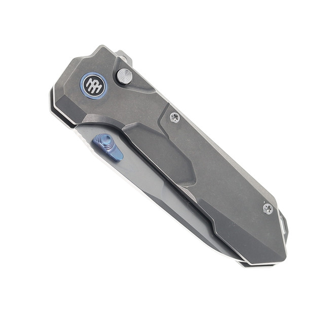 Remette Cosmic Folding Knife Green Titanium Handle M390 Plain Edge