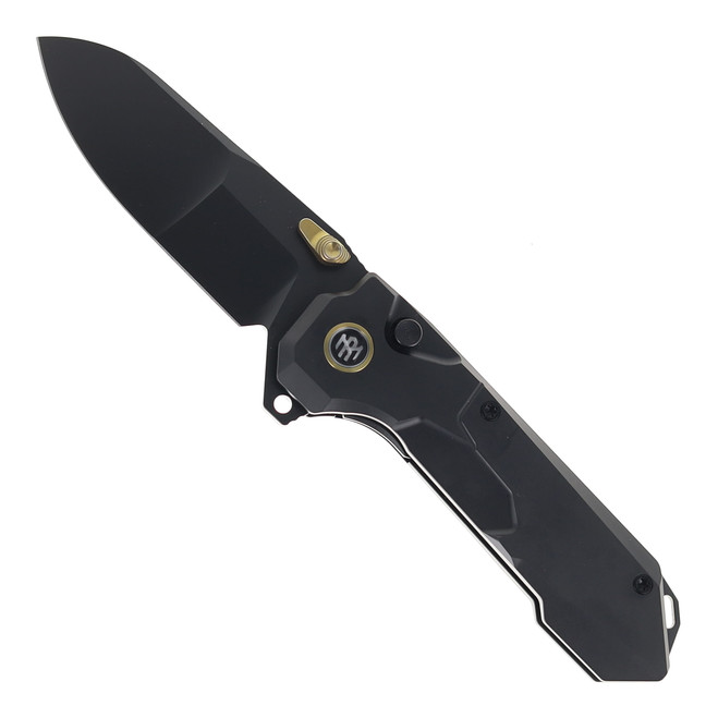 Remette Cosmic Folding Knife Black Titanium Handle M390 Plain Edge Black DLC Finish RTCO-TH