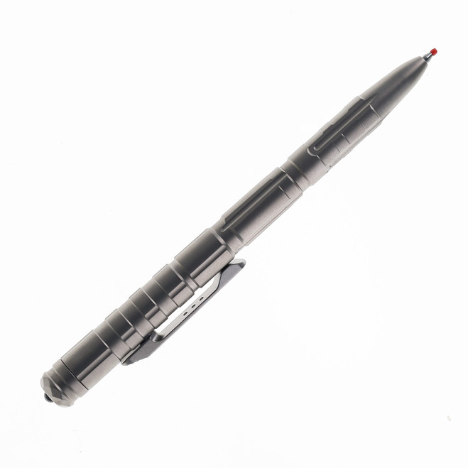 Remette Tactical Slide Click Pen/Glass Breaker Gray Titanium Body RT-TP1A