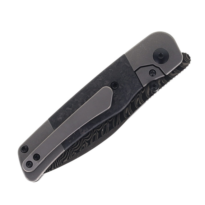 Kizer Coywolf Folding Knife Black/White Titanium/Carbon Fiber