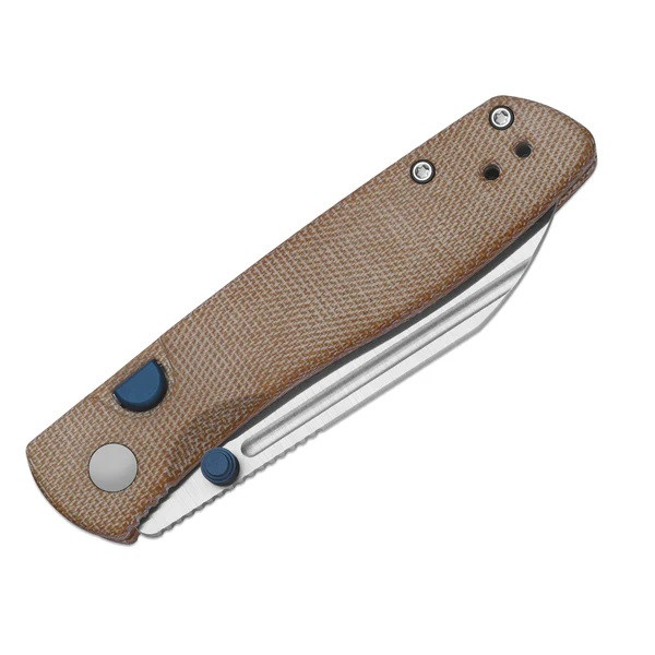 Kizer Renissance Folding Knife Brown Norplex UltreX Micarta Handle