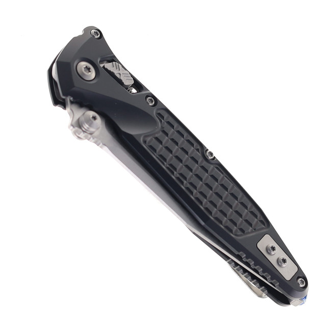 Microtech Socom Ram-Lok Folding Knife Black Aluminum Frag Handle S