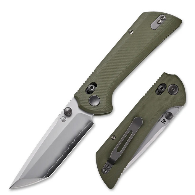 North Mountain Blade Folding Knife Green G10 Handle SLD-Magic Tanto Plain Edge 2532-GR