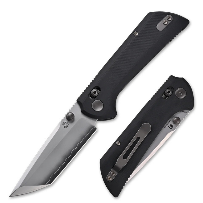 North Mountain Blade Folding Knife Black G10 Handle SLD-Magic Tanto Plain Edge 2532-BK