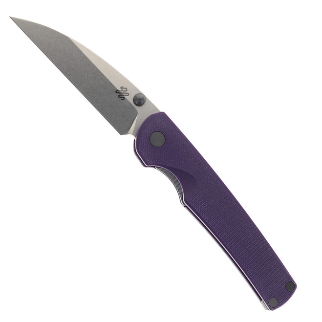 Puppy Tools Snakelet Folding Knife Purple G10 Handle Stonewashed M390 Blade