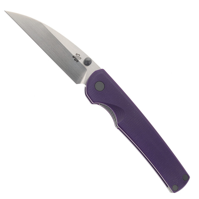 Puppy Tools Snakelet Folding Knife Purple G10 Handle Satin M390 Blade