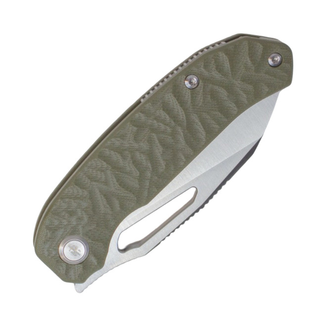 TacKnives Magnificent Beast Folding Knife OD Green G10 Handle