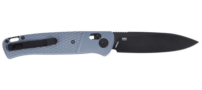 CRKT Counterpart Folding Knife Gray GRN Handle 12C27 Drop Point Plain Edge Black Oxide Finish K430GKP