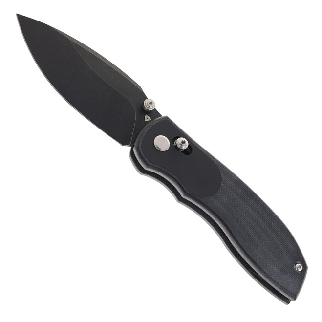 Tuya Big Belly Folding Knife Black G10 Handle 154CM Black Plain Edge