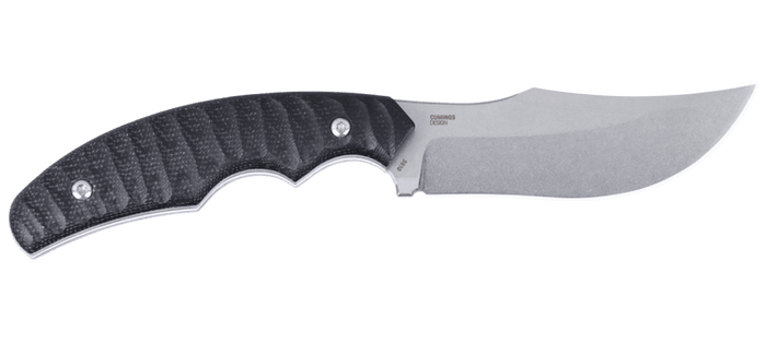 CRKT Burrower Fixed Blade Knife Black Micarta Handle D2 Trailing